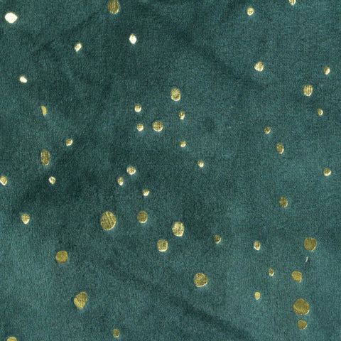 Gold Dots Velvet, Polyester