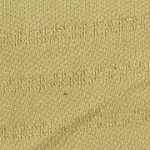 Khaki Textured-Band Jersey Knit, Cotton