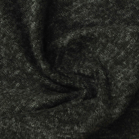 Dark Grey Marl Knit, Polyester, 237 gsm