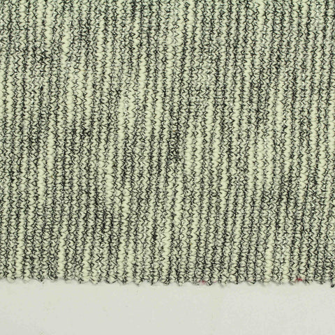 Black Marl Interlock Knit, Viscose-Poly, 286 gsm