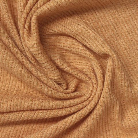Camel Ribbed Rib Knit, Poly-Viscose