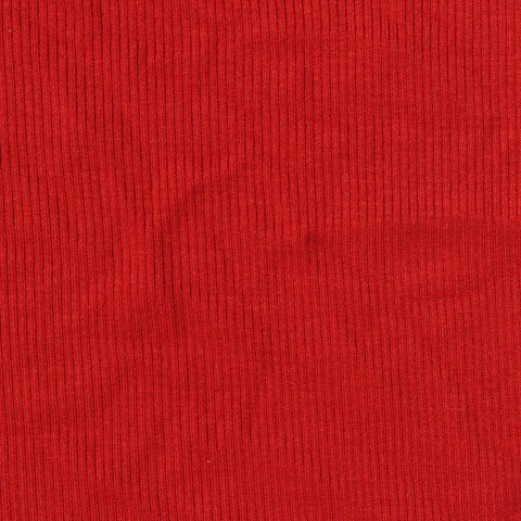 Viscose Stretch Rib Knit Fabric, 270 gsm, 120 cm — Red, ref EF-259023