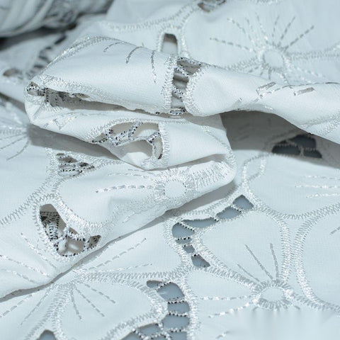 100% Polyester Fabric, 210 gsm, 150 cm — White