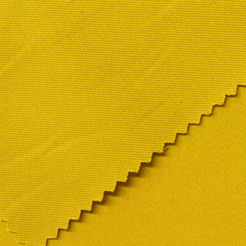 Brushed Cotton Stretch Sateen Fabric, 330 gsm, 147 cm — Yellow