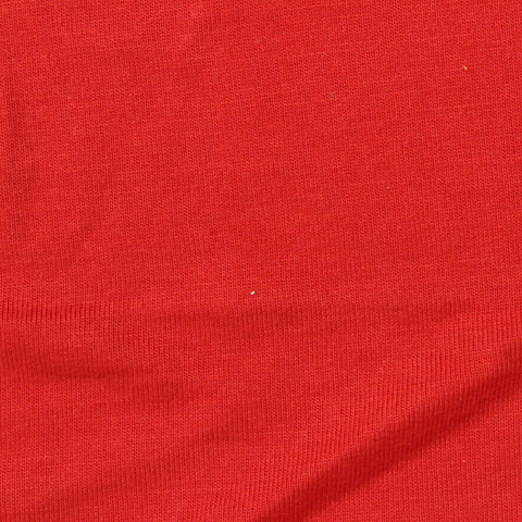 Polyester Viscose Jersey Knit Fabric, 173 gsm, 164 cm — Red