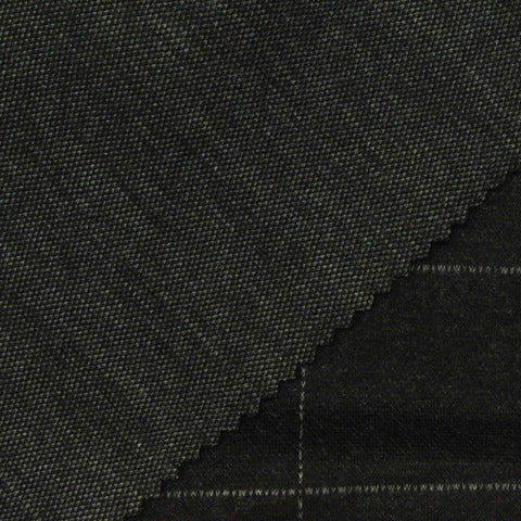 Light Grey Check Interlock Knit, Polyester, 260 gsm