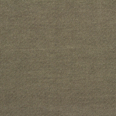 Brushed Cotton Polyester French Terry Fabric, 238 gsm, 182 cm — Khaki