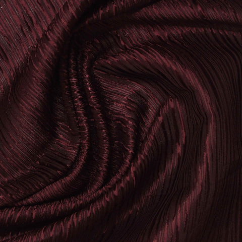 Maroon Textured Crepe, Polyester