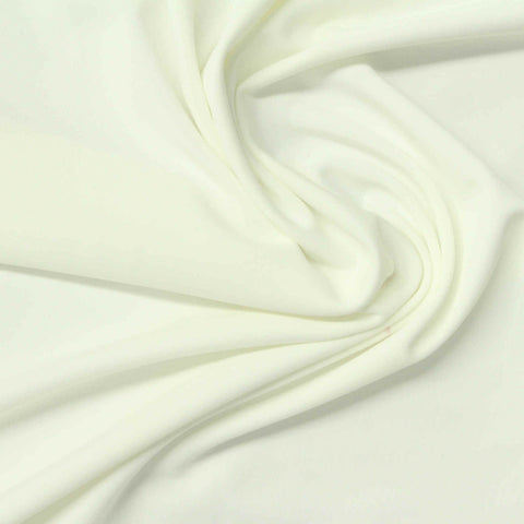 Polyester Stretch Jersey Knit Fabric, 180 gsm, 160 cm — White, ref EF-264285