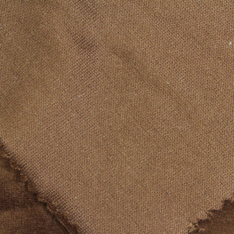 Cotton Polyester Velvet Fabric, 250 gsm, 170 cm — Brown