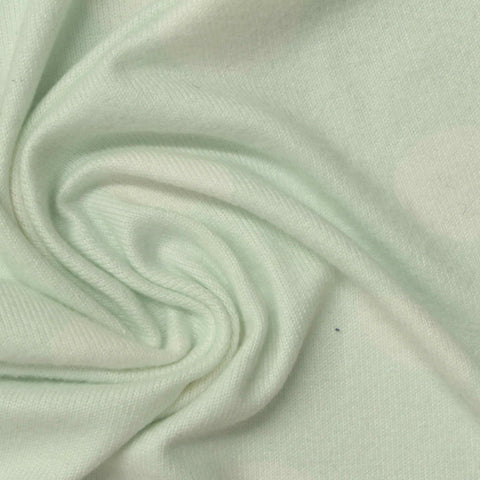 Light Green Dots Chunky Knit, Polyester