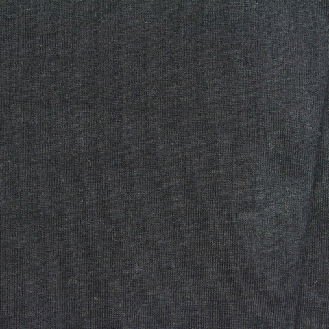 Polyester Cotton Jersey Knit Fabric, 185 gsm, 180 cm — Black