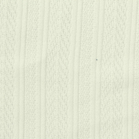 Cream Tone-on-Tone Pointelle Knit, Polyester