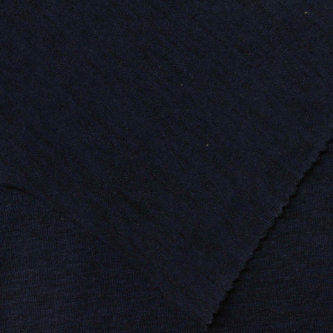 Dark Blue Heather Knit, Cotton-Poly
