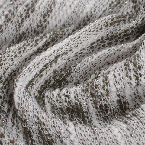 Dark Grey Heathered-Marl Knit, Poly-Viscose, 286 gsm