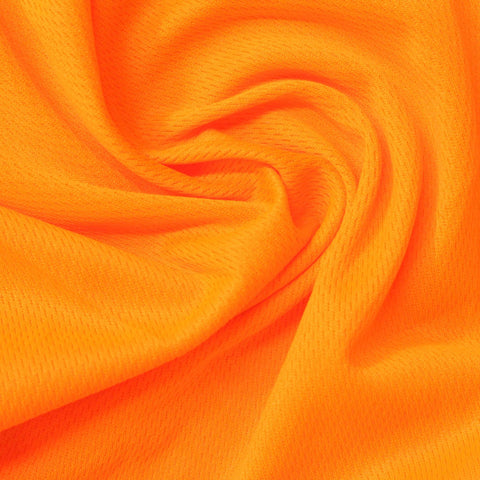 100% Polyester Birdseye Knit Fabric, 140 gsm, 162 cm — Orange