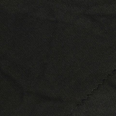 100% Polyester Birdseye Knit Fabric, 190 gsm, 185 cm — Black