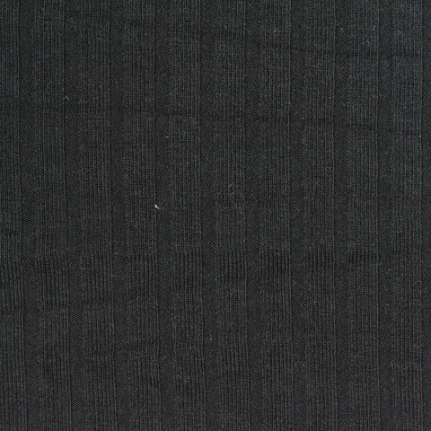 Viscose Stretch Rib Knit Fabric, 225 gsm, 150 cm — Black, ref EF-253477