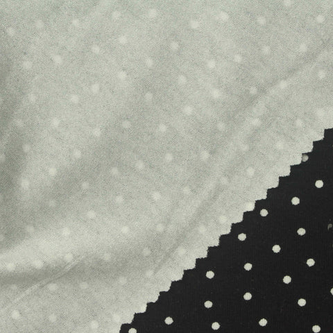White Polka-Dot Knit, Viscose