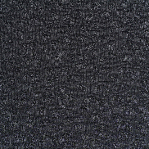 Dark Grey Abstract Rib Knit, Polyester