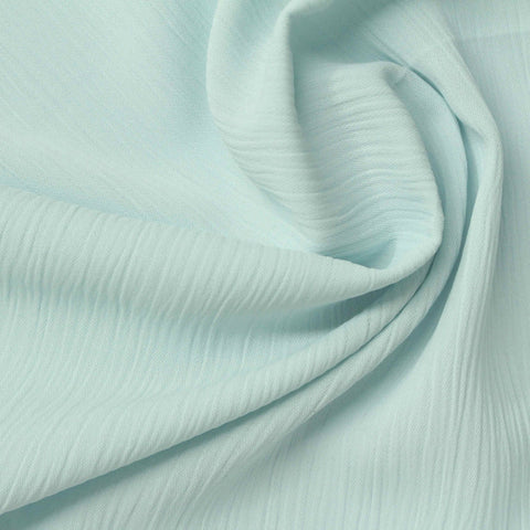 Light Mint Textured Crepe, Polyester