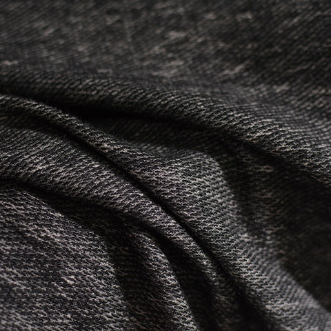 Dark Grey Marl French Terry, Poly-Cotton, 178 gsm