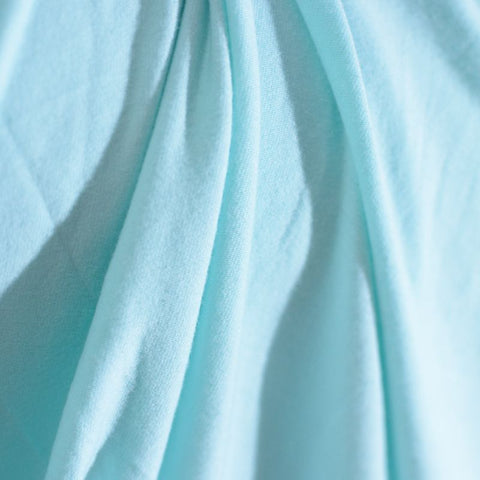 Brushed Viscose Stretch Jersey Knit Fabric, 200 gsm, 168 cm — Blue
