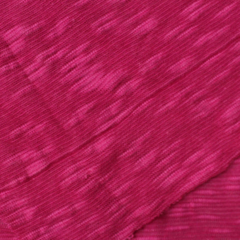 Heathered Pink Marl Chunky Knit, Cotton-Viscose