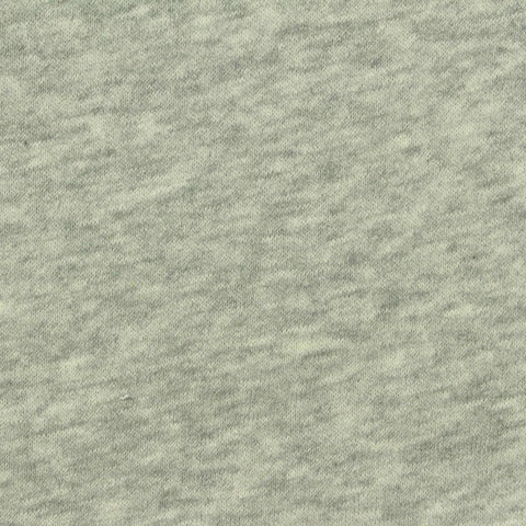 Light Grey Marl French Terry, Cotton-Poly, 300 gsm