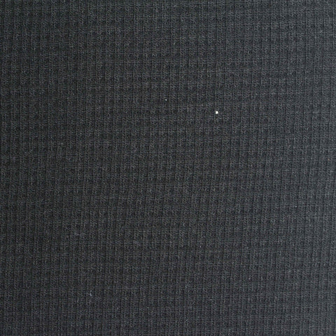 Cotton Polyester Waffle Knit Fabric, 410 gsm, 140 cm — Grey