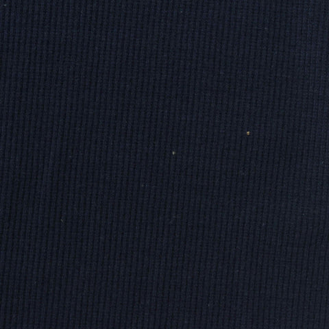 Dark Navy Rib Knit, Cotton