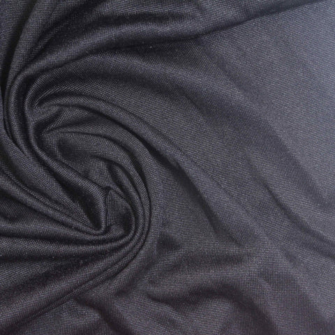 Polyester Stretch Milk Silk Knit Fabric, 180 gsm, 165 cm — Navy
