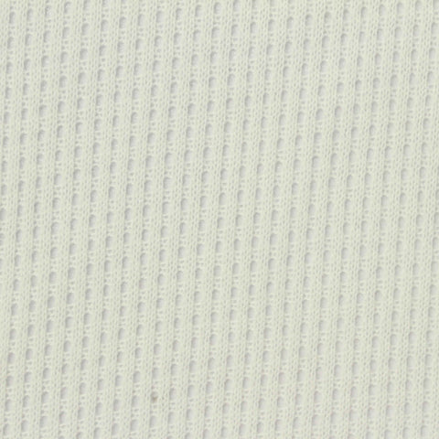 White Eyelet Rib Knit, Polyester