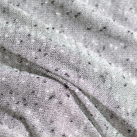 Grey Marl Chunky Knit, Poly-Viscose, 160 gsm, 155 cm