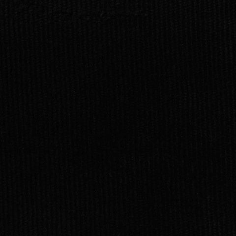 Polyester Stretch Corduroy Fabric, 240 gsm — Black