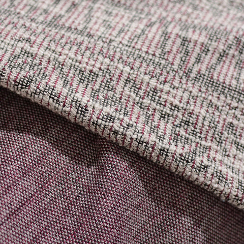White Heathered-Marl Jacquard, Cotton-Poly