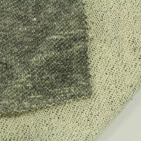 Dark Grey Fine-Marl French Terry, Cotton-Poly, 207 gsm