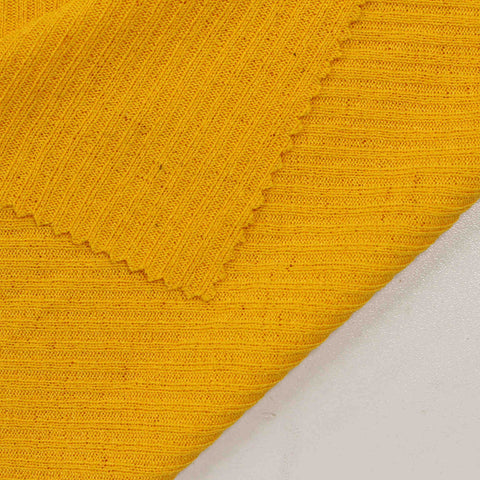 100% Polyester Rib Knit Fabric, 245 gsm, 155 cm — Orange