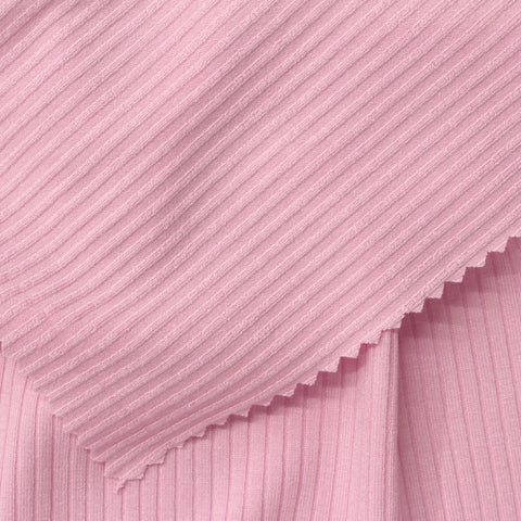 Light Pink Rib Knit, Viscose