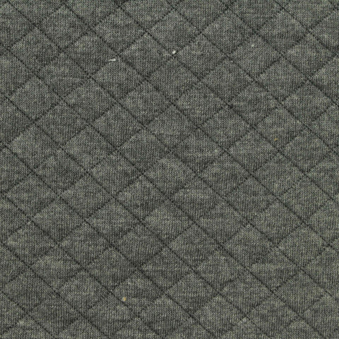 Dark Grey Diamond Scuba Knit, Poly-Viscose