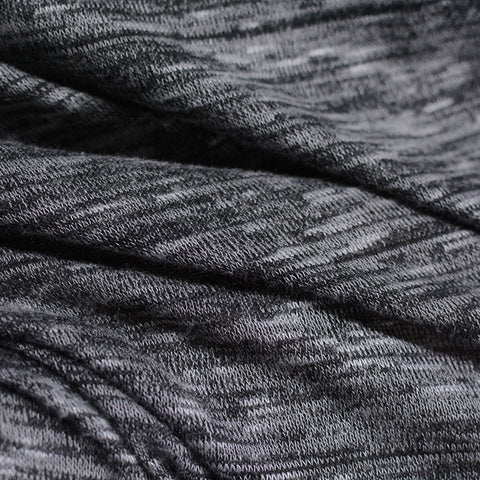 Black Marl Jersey Knit, Poly-Viscose, 202 gsm