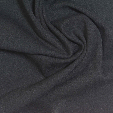 Black Interlock Knit, Nylon-Spandex