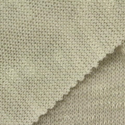 Light Beige Marl Chunky Knit, 160 gsm