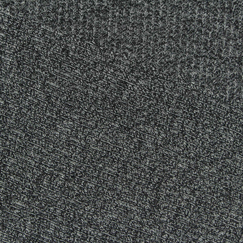 Light Grey Heathered-Marl Rib Knit, Poly-Viscose, 166 gsm