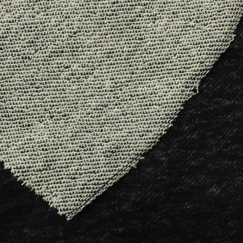 Dark Grey Marl French Terry, Cotton-Poly