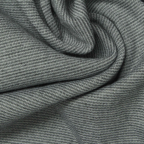 Heather Grey Marl Ponte Knit, Poly-Viscose, 280 gsm