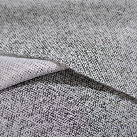 Grey Heathered-Marl Knit, Polyester, 232 gsm