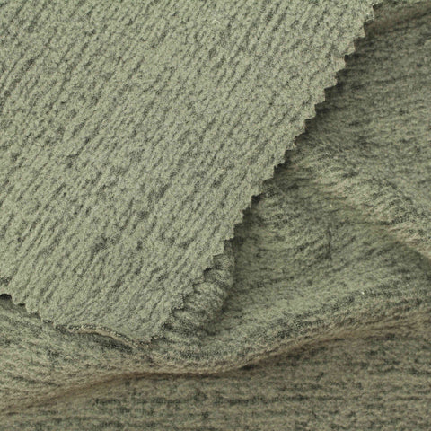 Heathered Green Marl Fleece, Polyester, 205 gsm
