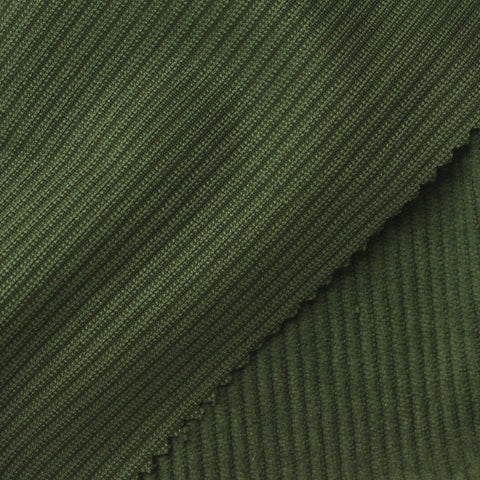 100% Polyester Corduroy Fabric, 275 gsm, 157 cm — Green