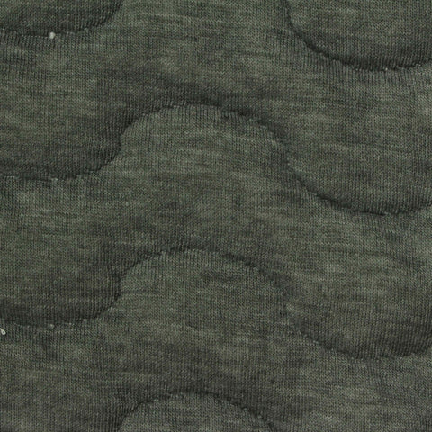 Jacquard Polyester Cotton Stretch Knit Fabric, 390 gsm, 152 cm — Green